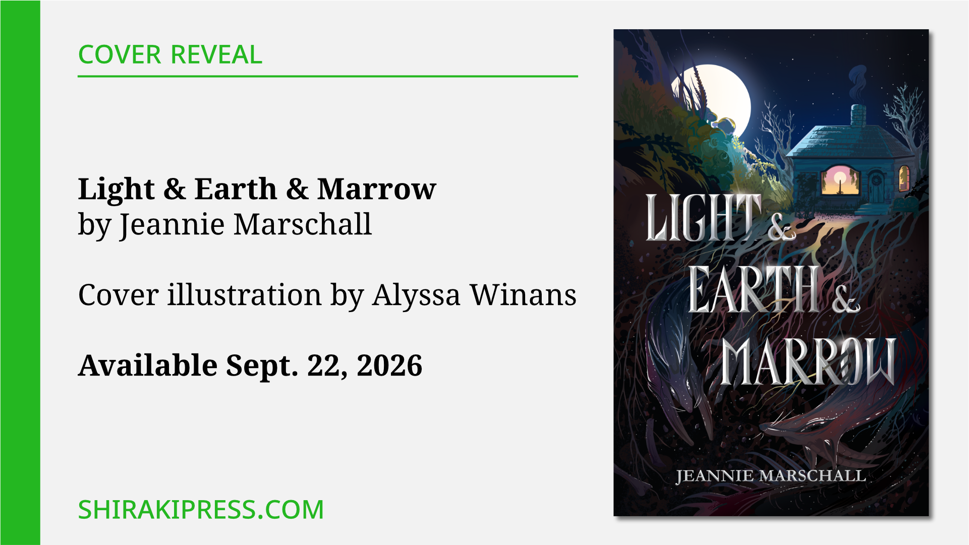 Cover Reveal: Light & Earth & Marrow